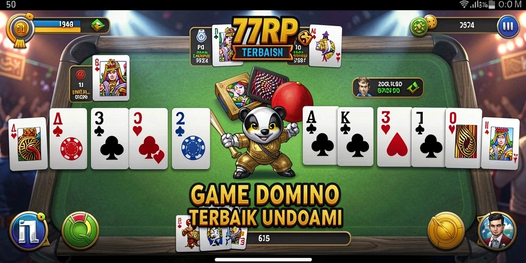 Tangkapan layar dari gameplay seru Domino di 77RP.