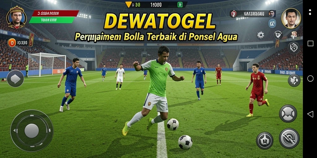 Tampilan menakjubkan dari gameplay DEWATOGEL yang penuh aksi sepak bola.