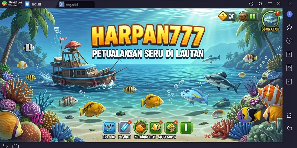 Gameplay seru HARAPAN777 dengan aksi memancing yang mendebarkan.