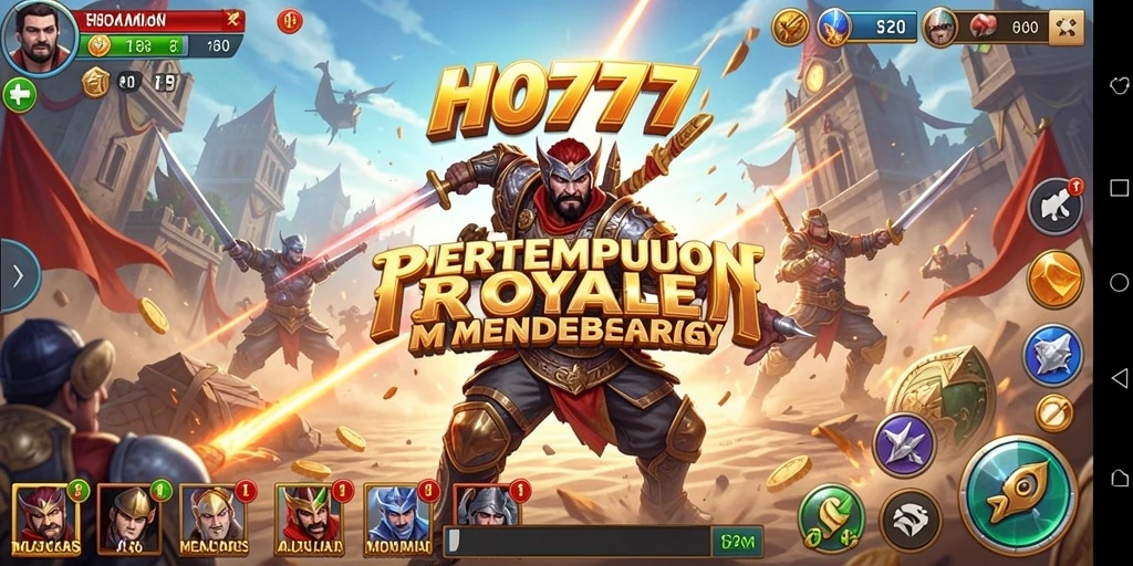 Tampilan gameplay HO777 yang menegangkan dalam pertempuran Battle Royale.
