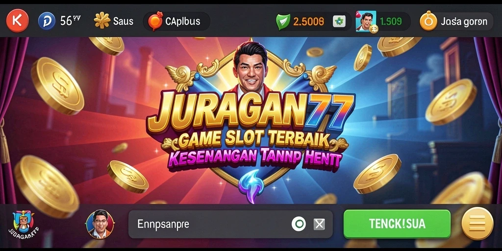 Tampilan gameplay JURAGAN77 yang menarik dan penuh warna.
