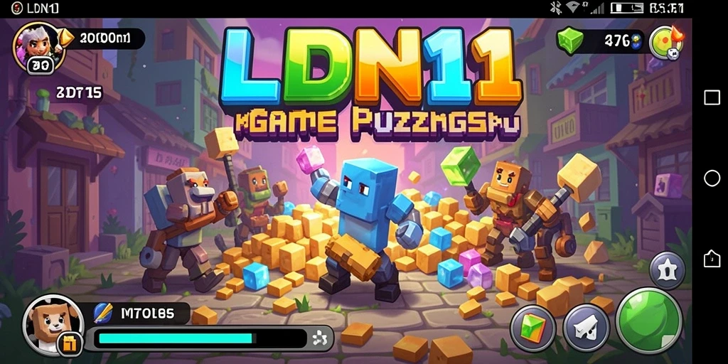 Screenshot menampilkan gameplay LDN11 dengan teka-teki menarik.