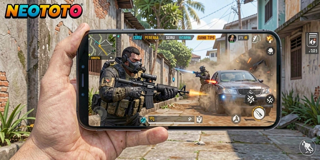 Screenshot menunjukkan pertarungan seru dalam gameplay NEOTOTO