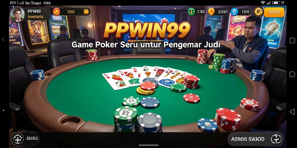 Tampilan menarik dari gameplay Poker di PPWIN99.