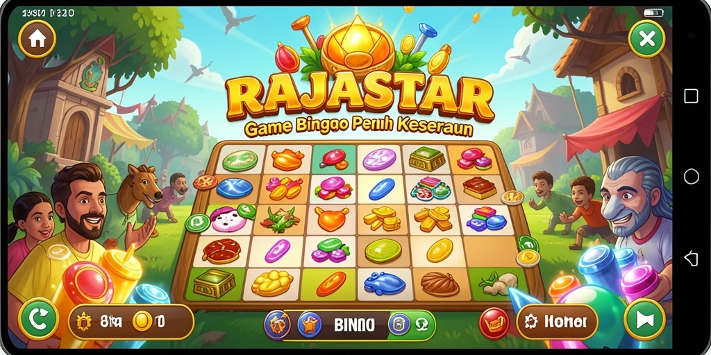 Tangkapan layar gameplay RAJASTAR yang seru dan interaktif.