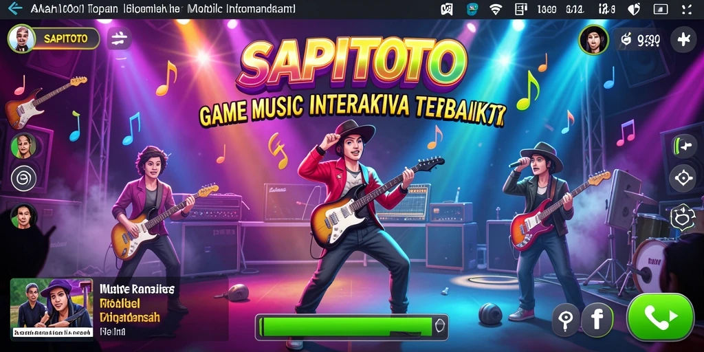 Screenshot gameplay SAPITOTO menampilkan interaksi musik yang seru.