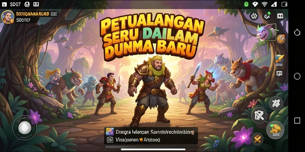 Tampilan gameplay SD107 yang menarik dalam petualangan menegangkan.
