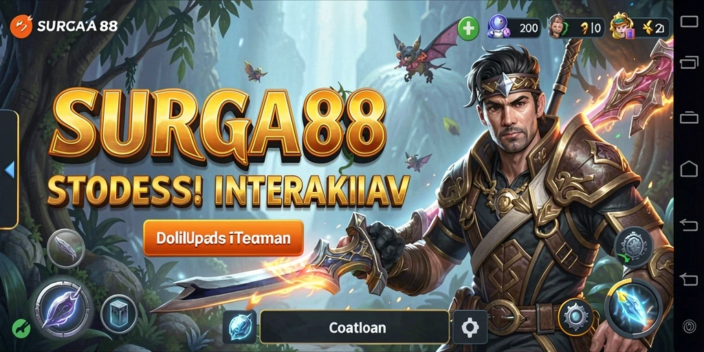 Tampilan gameplay interaktif dalam SURGA88 dengan elemen simulasi yang mendalam.