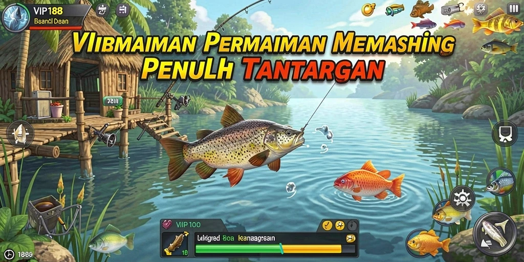 Gameplay menarik dalam permainan VIP188 menangkap ikan.