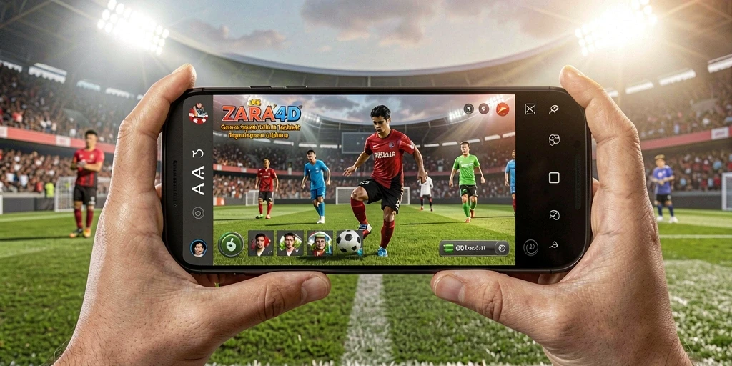 Tangkapan layar dari ZARA4D menampilkan aksi sepak bola yang mendebarkan.